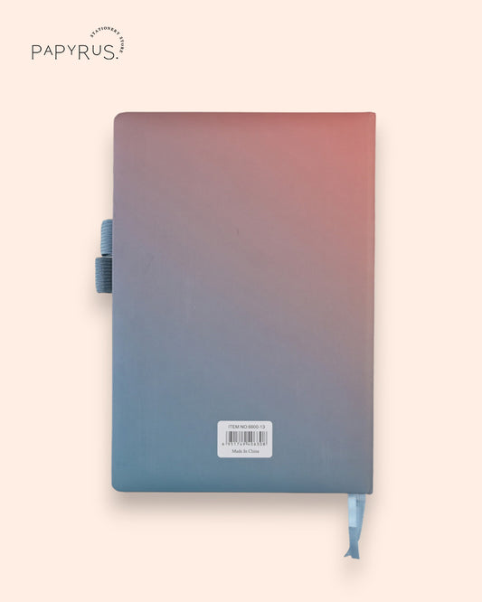 Soft Touch Ombre Diary with Ribbon Bookmarks ๐