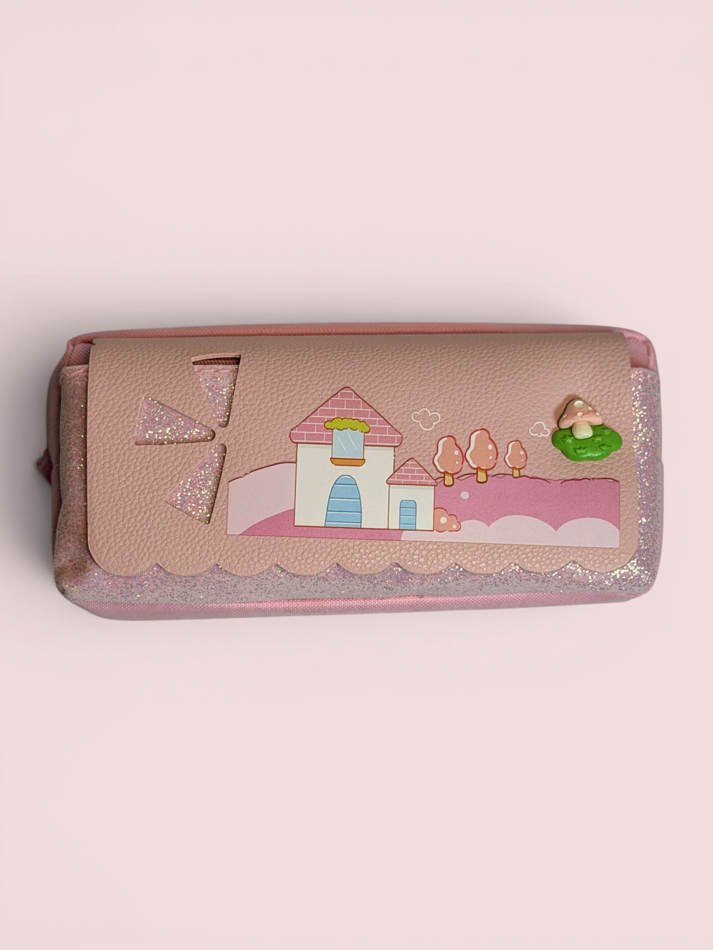 Pink Cottage Pencil Case