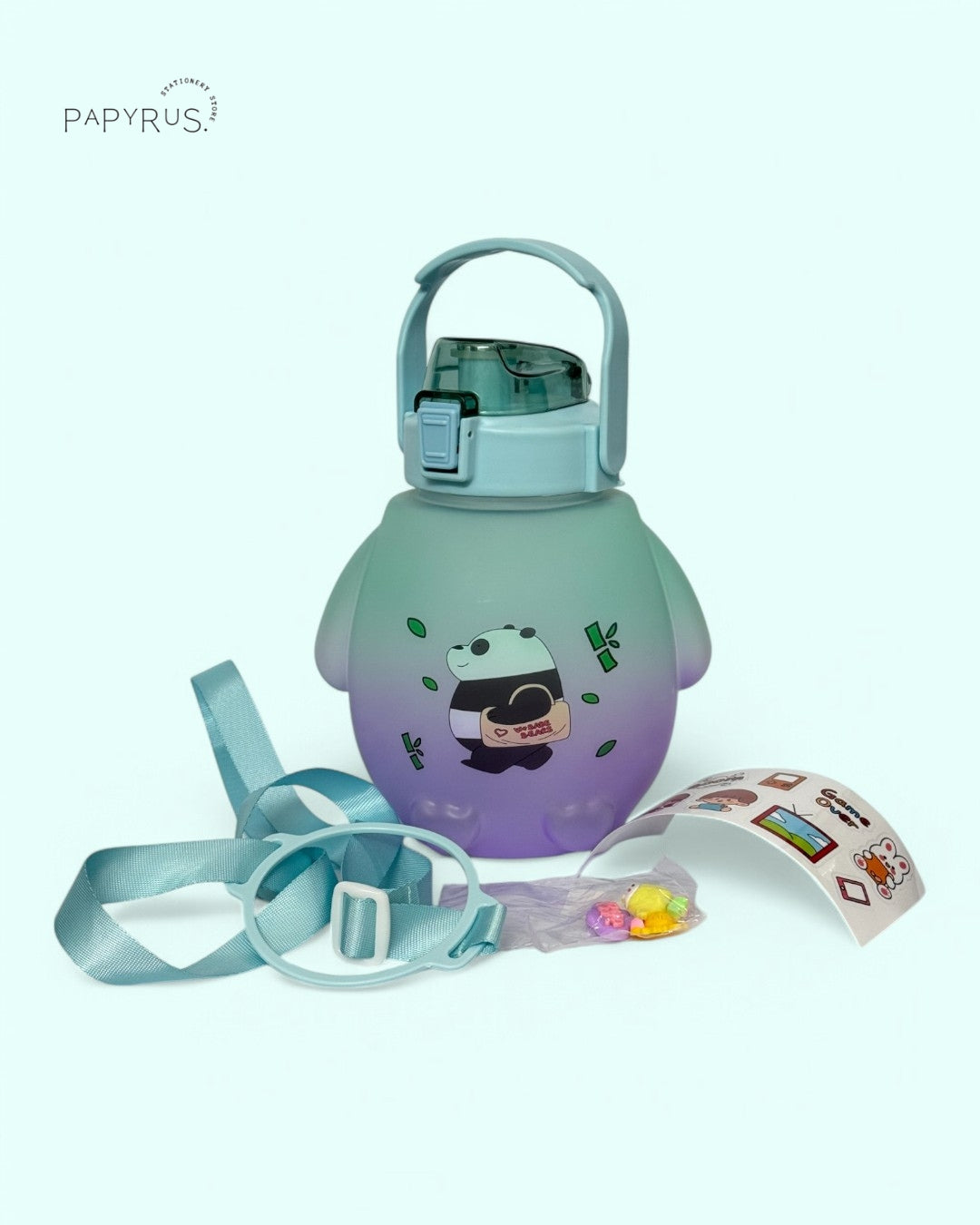 πΌ Panda Gradient Kids Water Bottle β Big Sips, Big Smiles! ππ§