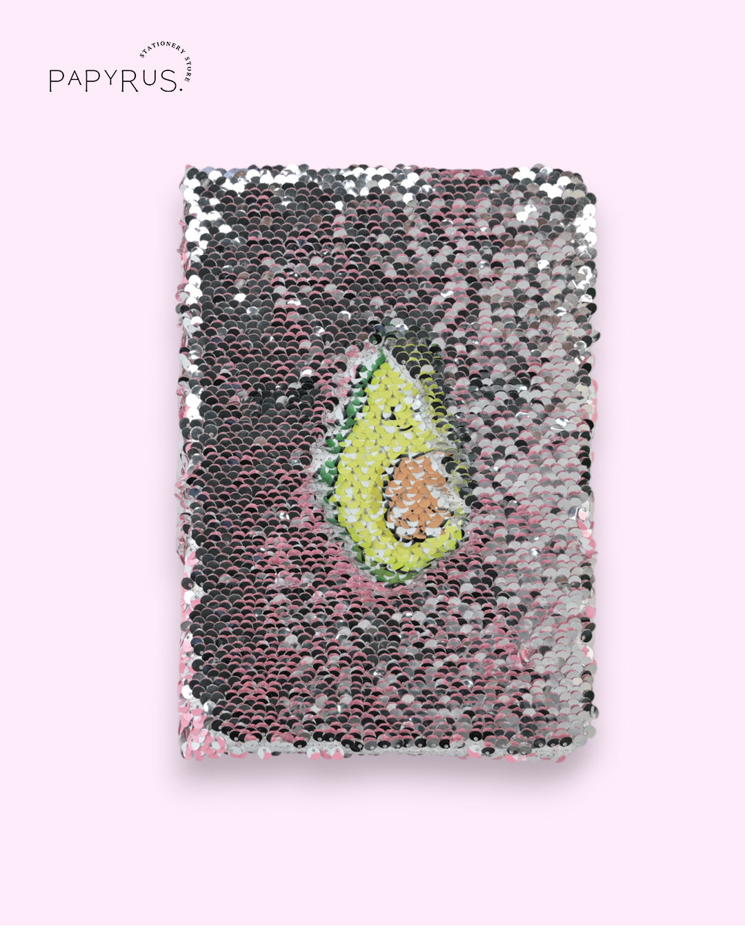 Avocado Reversible Sequin Notebook - Fun Flip Journal