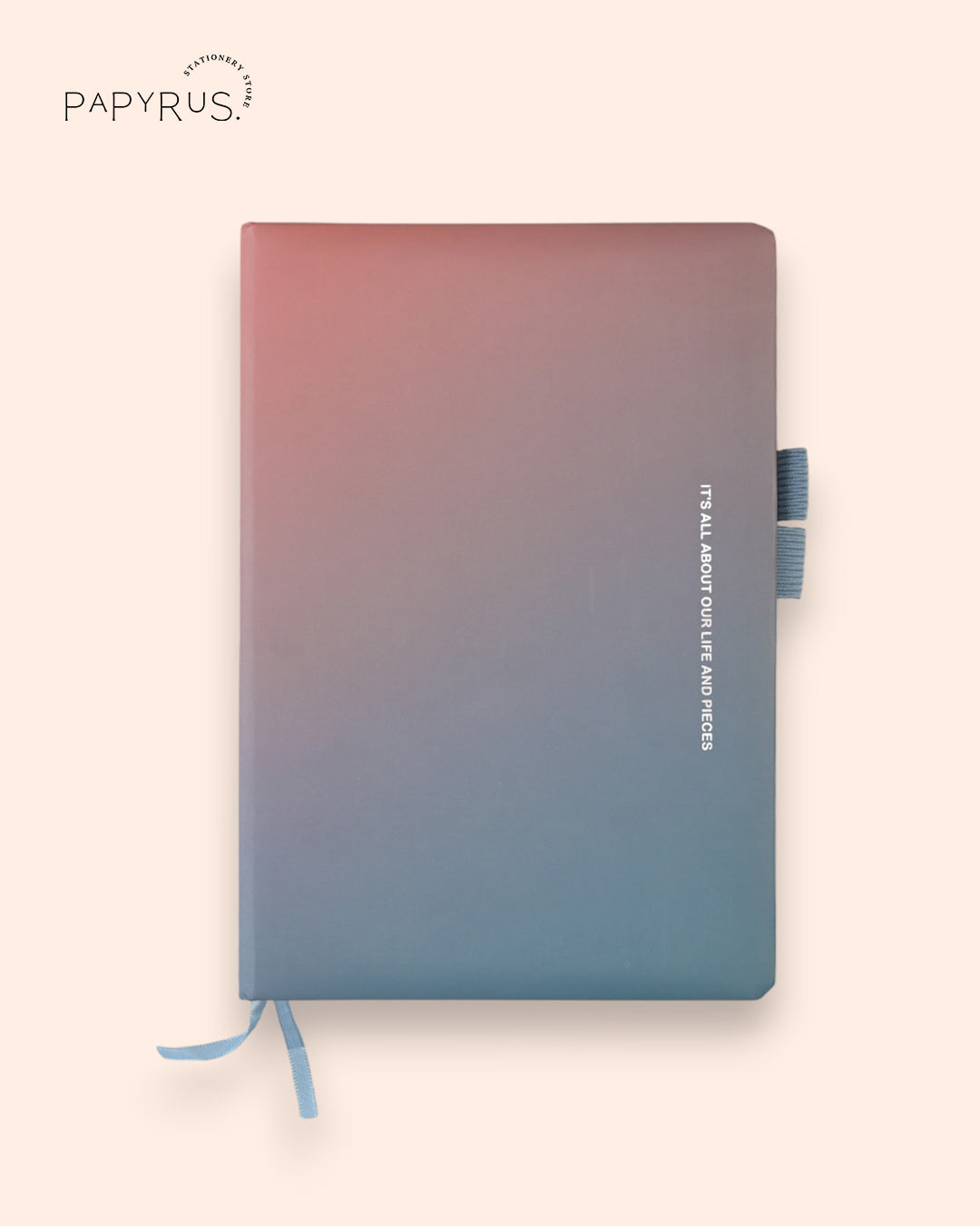 Soft Touch Ombre Diary with Ribbon Bookmarks 🎀