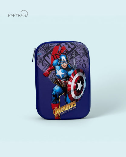 🛡️ Avenger Series Captain America 3D Pencil Hard Case – Gear Up for Heroic Organization! 💥