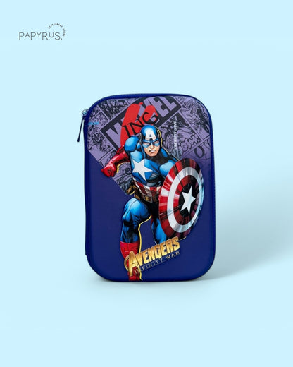 🛡️ Avenger Series Captain America 3D Pencil Hard Case – Gear Up for Heroic Organization! 💥