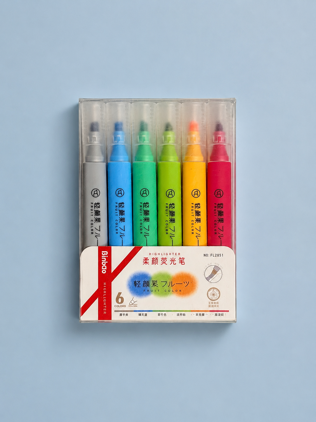 6 Pcs Highlighters Set