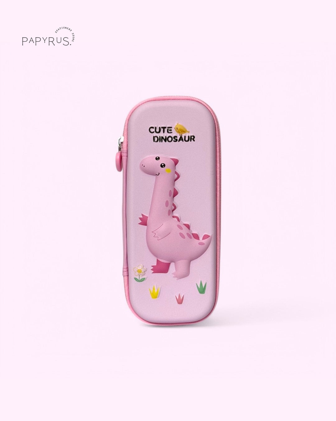 3D Pink Dino Pouch
