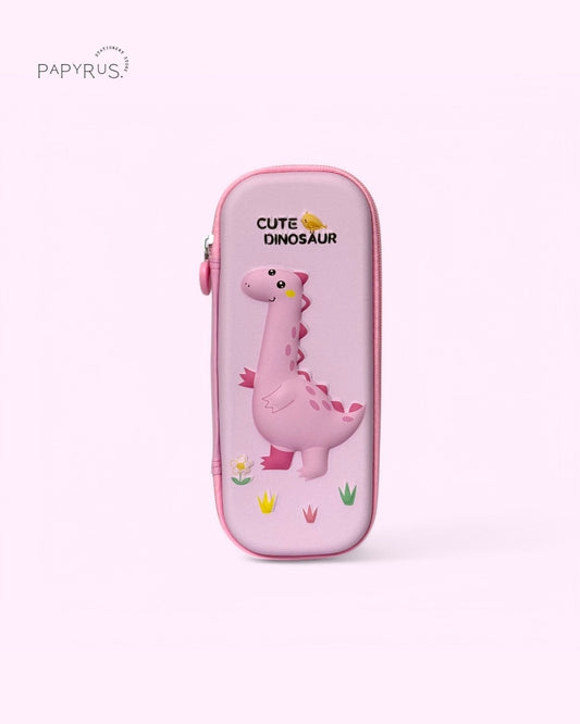 3D Pink Dino Pouch