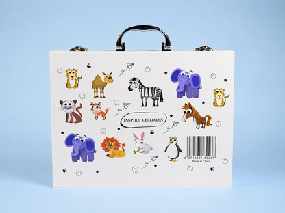 Portable Kids Art Set - 65 Pcs