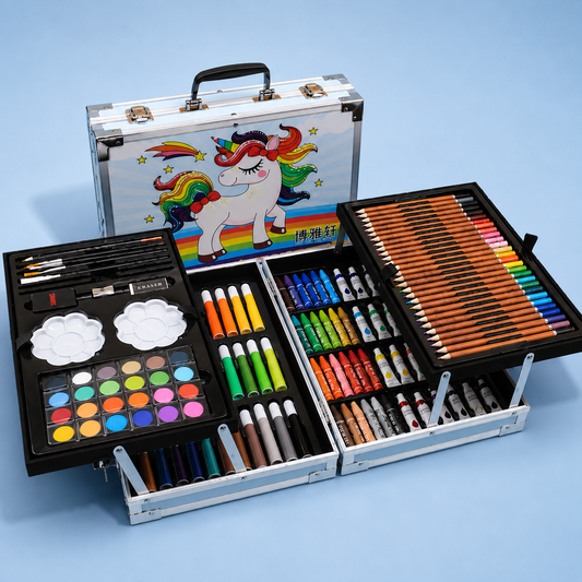Unicorn Deluxe Kids Art Set - 145 Pcs
