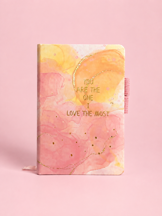 Pastel Clouds Gold Foil Notebook