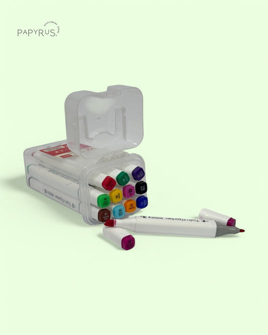 12 Pcs Twin Markers Set