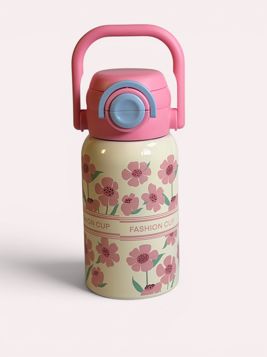 Pink Floral Bottle