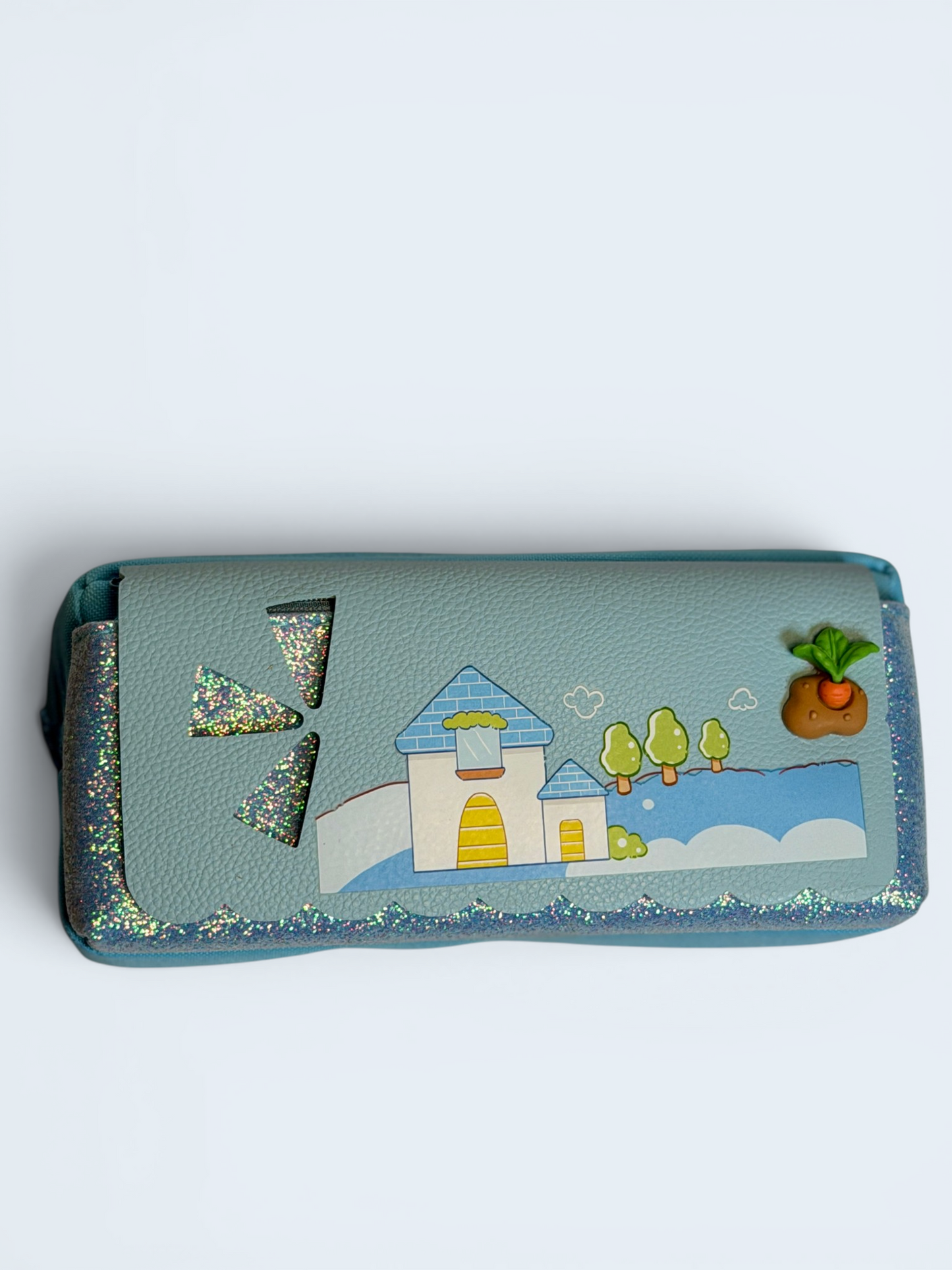 Blue Cottage Pencil Case