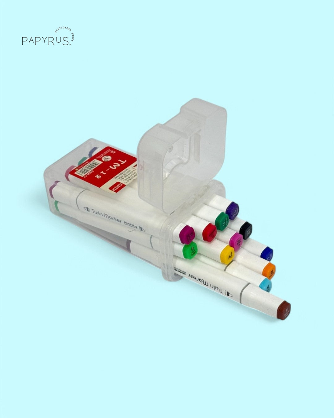 🎨 TwinMarker 12-Color Set – Double the Fun, Double the Creativity! ✏️🖌️