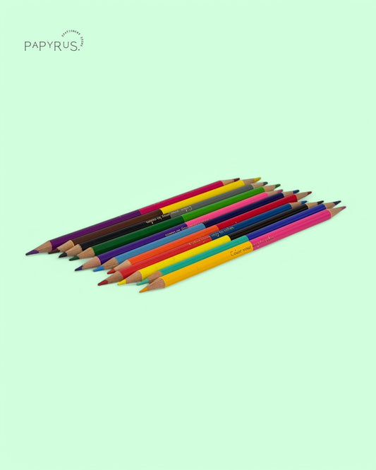 12 pcs – 24 Pencil Colors Double Sided – Multicolor