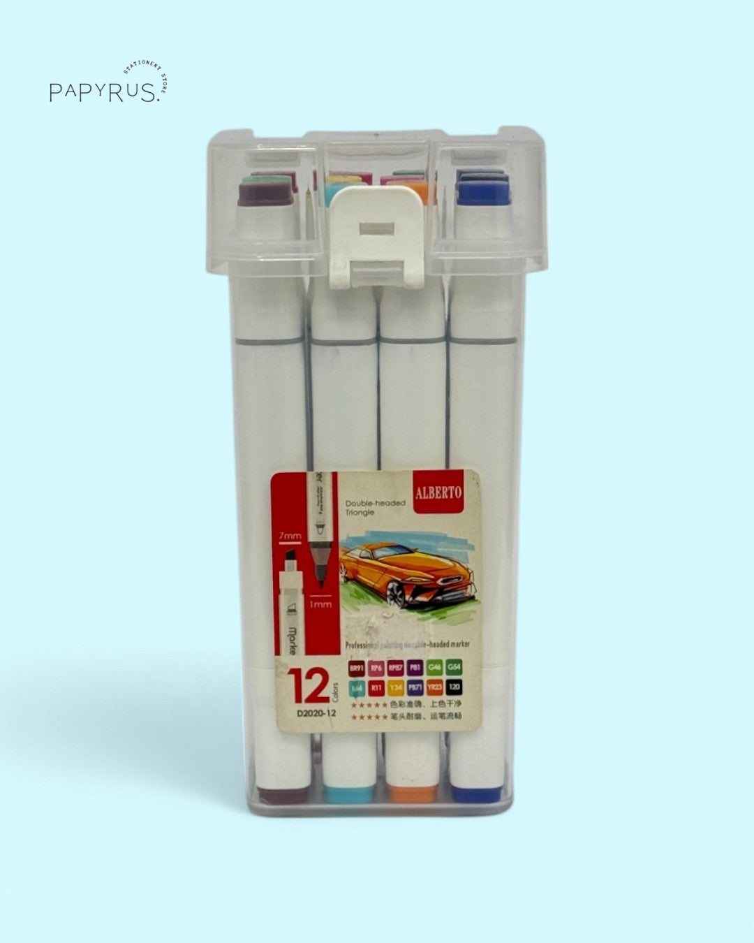 🎨 TwinMarker 12-Color Set – Double the Fun, Double the Creativity! ✏️🖌️