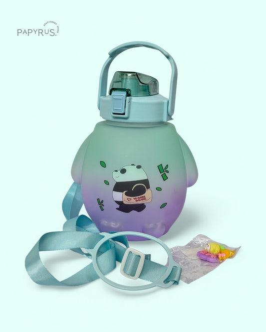 🐼 Panda Gradient Kids Water Bottle – Big Sips, Big Smiles! 🌈💧